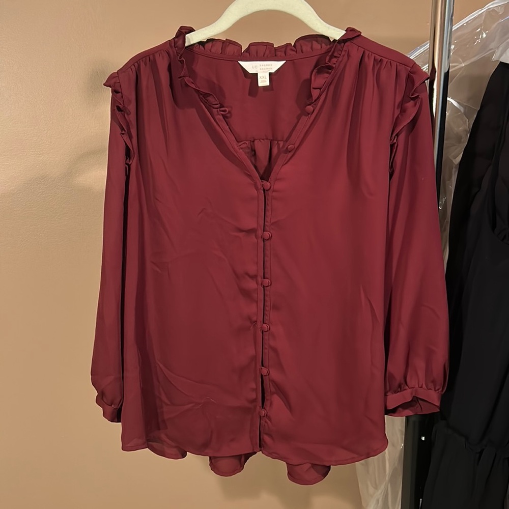 Purple button down blouse - 🥂 sale!